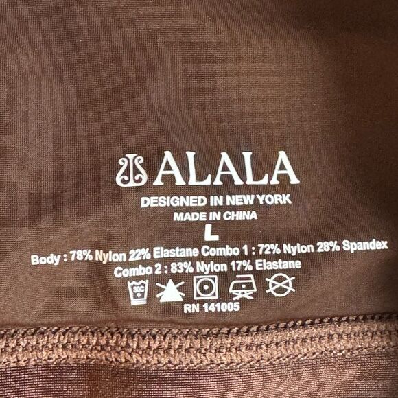 Alala Womens Adult Surf Bra Sz L Inspired by Wetsuit stitching Medium Support - Picture 12 of 16